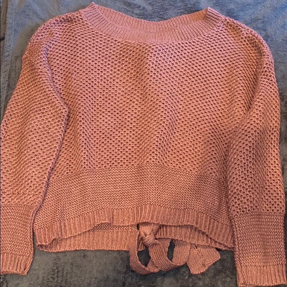 Express braided sweater